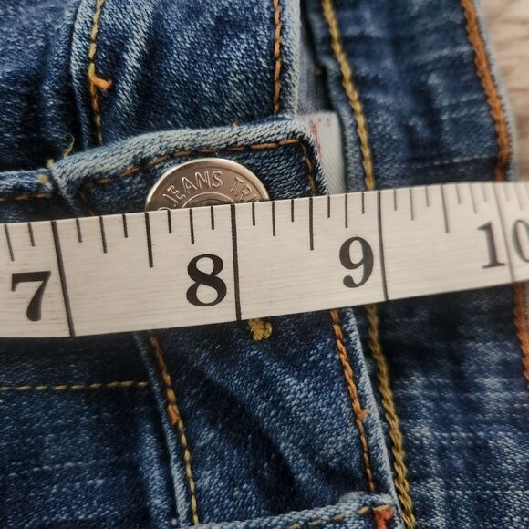 True Religion Bridget Stone & Tint Low Rise Flare Leg Jeans‎ Y2K Size 30 - Picture 10 of 11